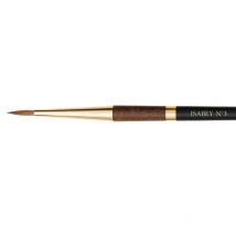 Pinceau - Rond Large - Aquarelle - Isabey - Martre Kolinsky Pure - 6228i - N°3 - Fibres Naturelles
