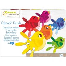 Puzzle - Educatif - 6x5 Pièces - Enfant Dès 3 Ans - Oiseaux - Apprendre Les Couleurs - Avenue Mandarine