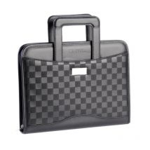 Conférencier A4 Avec Poignées Et Calculatrice - Collection Damiers - Noir - Cristo - Crisco