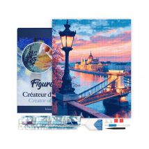 Diamond Painting Broderie Diamant Figured’art 40x50cm Toile Tendue Sur Châssis En Bois - Diamants Carrés - Budapest - Figured'Art