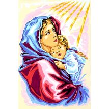 Canevas Antique La Mère Et L'Enfant 30x40cm - SEG