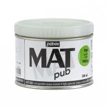 Peinture Acrylique - Extra Mate - Vert Lumière - Pébéo - Mat Pub - 500ml