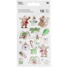 Utocollants Bouffants Christmas Rocks - Rico Design