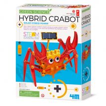 4m kidzlabs green science/solaire Hybride: crabe 17x11cm, Nécessite 1 Pile Aaa 1,5v (excl.), Instructions Détaillées Incluses, En Boîte 20,5x6x27,5cm,