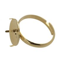Sachet De 3 Montures De Bague Picot Doree - Graine Creative