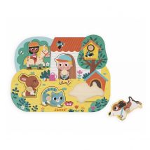 Puzzle En Bois 6 Pieces La Campagne - Jura Toys