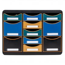 Module De Classement Storebox Multi 11 Tiroirs Neo Deco - Couleurs Assorties - Exacompta