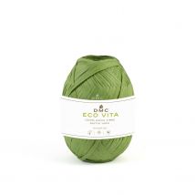 Raphia Eco Vita Raffia 50g Tricot Crochet Tissage Macramé Col. 08 Vert - Dmc