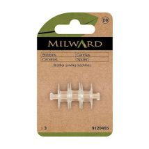 Lot De 3 Canettes Plastiques Milward Pour Machines Brother - Optez Pour La Fiabilité Dans Vos Projets De Couture Transparent