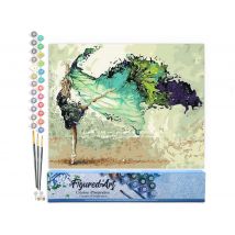 Peinture Par Numéro Figured'art - Ballerine Moderne - Kit De Loisir Créatif Diy Numéro D'Art Complet - 40x50cm Sans Châssis En Bois