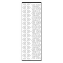 Transfert Thermocollant Velours Ruban 1 Blanc 10x30cm - Ki Sign