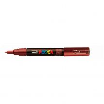 Lot De 12 Marqueurs Pointe Conique Extra-fine Posca Pc1mc 0,7 - 1mm Lie De Vin Posca - Posca