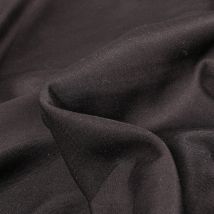 Tissu Viscose Extensible Uni Noir - Au Mètre - Craftine