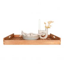 Plateau En Teck Naturel 58 X 38 Cm - Youdoit