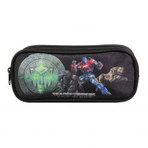 Trousse Scolaire 2 Compartiments Transformers Noir - Bagtrotter - Bagtrotter