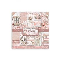 Pochette De 10 Feuilles Recto Verso Roseland Stamperia Scrapbooking