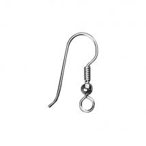 Crochets D'Oreille, Argent, 20mm, 4 Pces - Rayher
