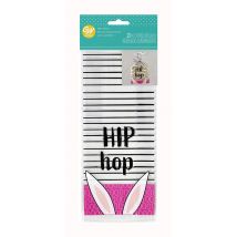Sachet Fantaisie Imprimé Oreilles De Lapin Et Hip Hop - 20 Pièces - Wilton