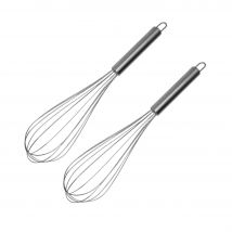 Ensemble De 2 Fouets De Cuisine Et De Pâtisserie En Inox 32 Cm Fackelmann Elemental