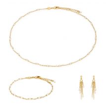 Collier, Bracelet Et Boucles D'Oreilles Elyssa En Pierres De Lune - Sloya