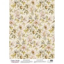 Feuille Papier Calque, Papier Velin Scrapbooking Fabrika Decoru 30 X 42 Cm Fleur Feuillage 0171 - FABRIKA DECORU