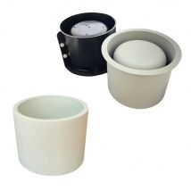 Moule En Silicone Ø 15cm X 11cm - Pot De Fleurs Rond 15cm - Jesmonite