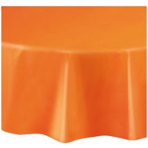 Nappe Ronde Unie Orange - Plastique - Annikids