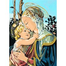 Canevas Antique Madonne Botticelli 45x60cm - SEG
