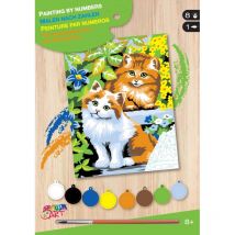 Tableau Peinture Au Numéro Débutant Chats Coquins - Oz International