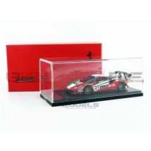Voiture Miniature De Collection - Looksmart - Ferrari 488 Gt3 - Vallelunga 2019 - Échelle 1/43 - Blanc/rouge/vert - LookSmart