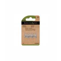 Lot De 3 Canettes Milward Pour Machines Bernette, Celestial, Empisal, Frister & Rossman, Janome/new Home Et Singer Gris