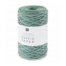 Bobine De Fibre De Papier Luxury Raffia Paper - 100gr - Rico Design 07 Vert Sapin