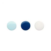 Prym Love Boutons Pression Plastique 12mm Bleu/blanc/bleu Clair