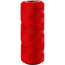 Fil De Bambou, Ép. 1 Mm, Rouge, 65m/ 1 Rouleau - CC Hobby