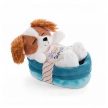 Peluche Animal Endormi – Cockerspienel - Nici - Bleu - Nicotoy