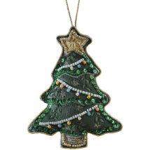 Sapin De Noël À Suspendre - Velours - Ginger Ray