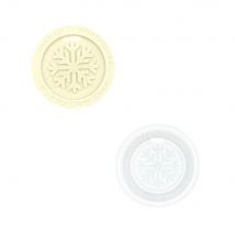 Moule En Silicone Ø 6,8cm X 1,2cm - Pendentif Flocon De Neige - Jesmonite
