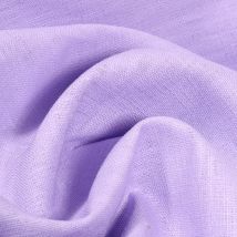 Tissu Ramie Lin Uni Lilas - Au Mètre - Craftine