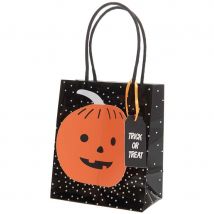 Petit Sac Cadeau En Papier (15 Cm) - Citrouille - Rico