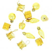 13 Mini Suspensions De Noël Or (2,5 Cm) - Annikids
