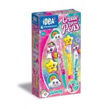 Mini Atelier Créer Tes Stylos Fantaisie - Idea Clementoni - 18827 - Kit Créatif Original - Clementoni