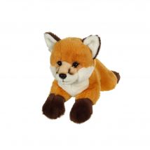 Peluche - Peluche Renard Allongé Roux Et Blanc - 25 Cm - Gipsy Toys