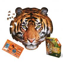 I Am Puzzle Taille D'Affiche: Tigre 71.10x68.50cm, 550pcs, En Boîte 24.13x29.21x7.62cm, Madd Capp Puzzle, 10+