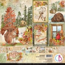 12 Papiers Scrapbooking Carterie 30 X 30 Cm Ciao Bella Into The Wild - CIAO BELLA