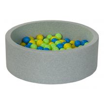 Piscine À Balles Aire De Jeu + 150 Balles Jaune, Bleu, Vert - Velinda