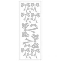 Transfert Thermocollant Velours Noeud Blanc 10x30cm - Ki Sign