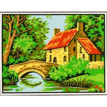 Kit Canevas Le Pont 20x25cm - Margot