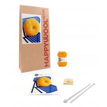 Kit Tricot Housse De Coussin Vanessa Orange Tu - Pingouin
