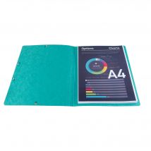 Chemise À Élastique Sans Rabat Carte Lustrée 400gm2 - A4 - Vert - X 25 - Exacompta