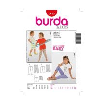 Patron Burda 9615 Kids Caleçons Taille N°fr 3-13 Ans